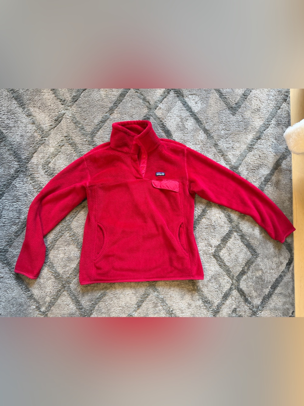 Patagonia Red Fleece Re-Tool Snap-T Pullover